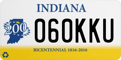 IN license plate 060KKU
