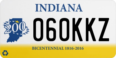 IN license plate 060KKZ
