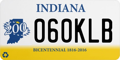 IN license plate 060KLB