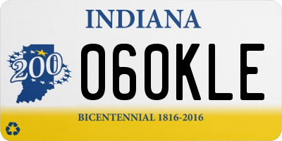 IN license plate 060KLE