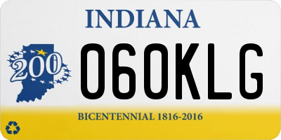 IN license plate 060KLG