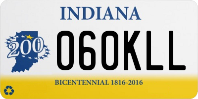 IN license plate 060KLL