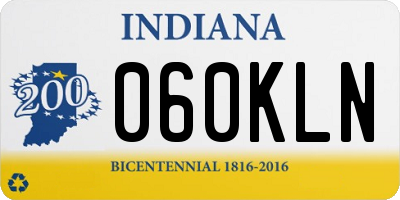 IN license plate 060KLN