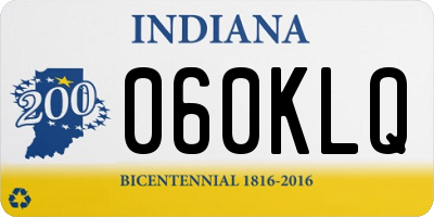 IN license plate 060KLQ