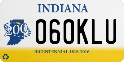 IN license plate 060KLU