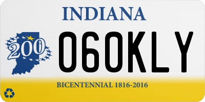 IN license plate 060KLY