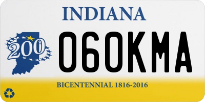 IN license plate 060KMA