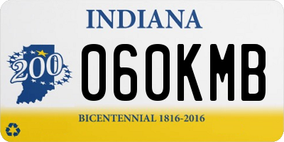 IN license plate 060KMB