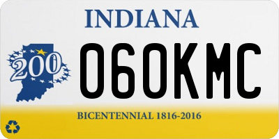 IN license plate 060KMC