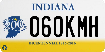 IN license plate 060KMH