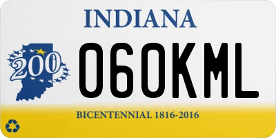 IN license plate 060KML