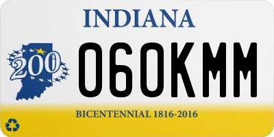 IN license plate 060KMM