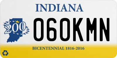 IN license plate 060KMN