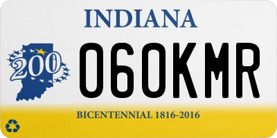 IN license plate 060KMR