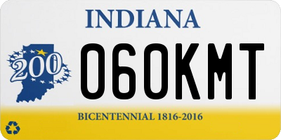 IN license plate 060KMT