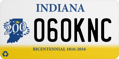 IN license plate 060KNC