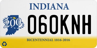 IN license plate 060KNH