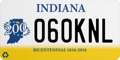 IN license plate 060KNL
