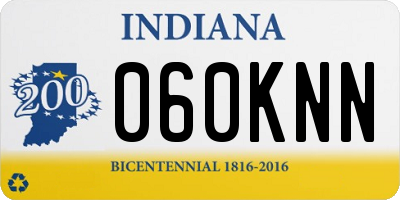 IN license plate 060KNN