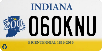 IN license plate 060KNU