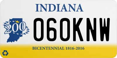 IN license plate 060KNW
