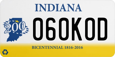 IN license plate 060KOD