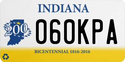 IN license plate 060KPA