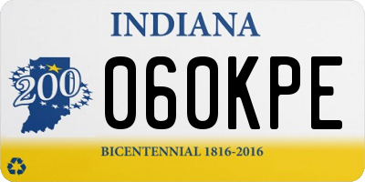 IN license plate 060KPE