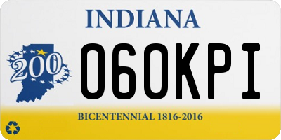 IN license plate 060KPI