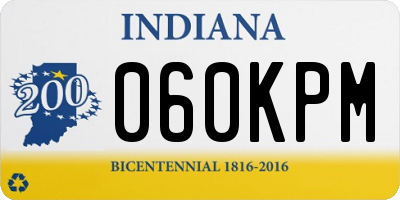 IN license plate 060KPM