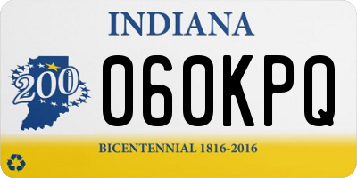 IN license plate 060KPQ