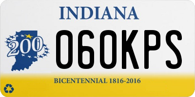 IN license plate 060KPS