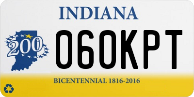 IN license plate 060KPT