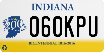 IN license plate 060KPU