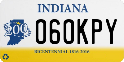 IN license plate 060KPY