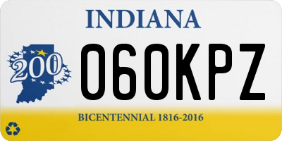 IN license plate 060KPZ