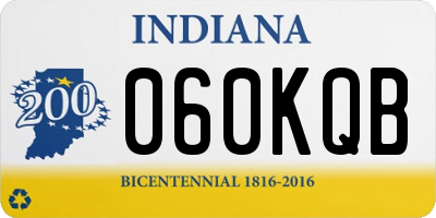 IN license plate 060KQB