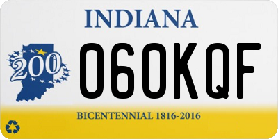 IN license plate 060KQF
