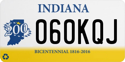 IN license plate 060KQJ