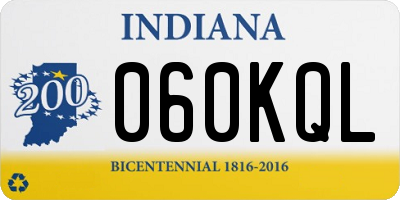 IN license plate 060KQL