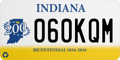IN license plate 060KQM