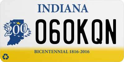 IN license plate 060KQN
