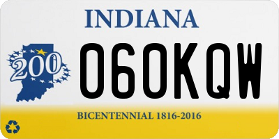 IN license plate 060KQW