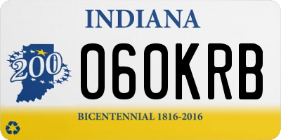 IN license plate 060KRB