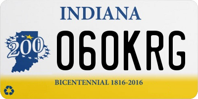 IN license plate 060KRG