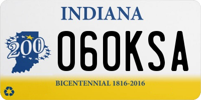 IN license plate 060KSA