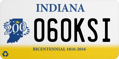 IN license plate 060KSI