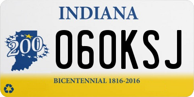 IN license plate 060KSJ