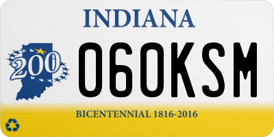 IN license plate 060KSM