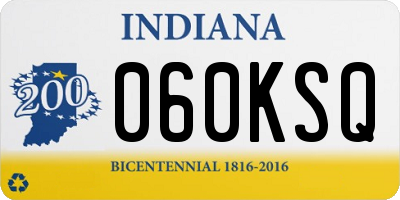 IN license plate 060KSQ